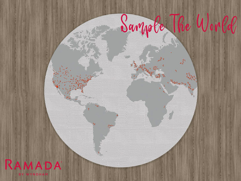 Large Globe Wallcovering at Lobby